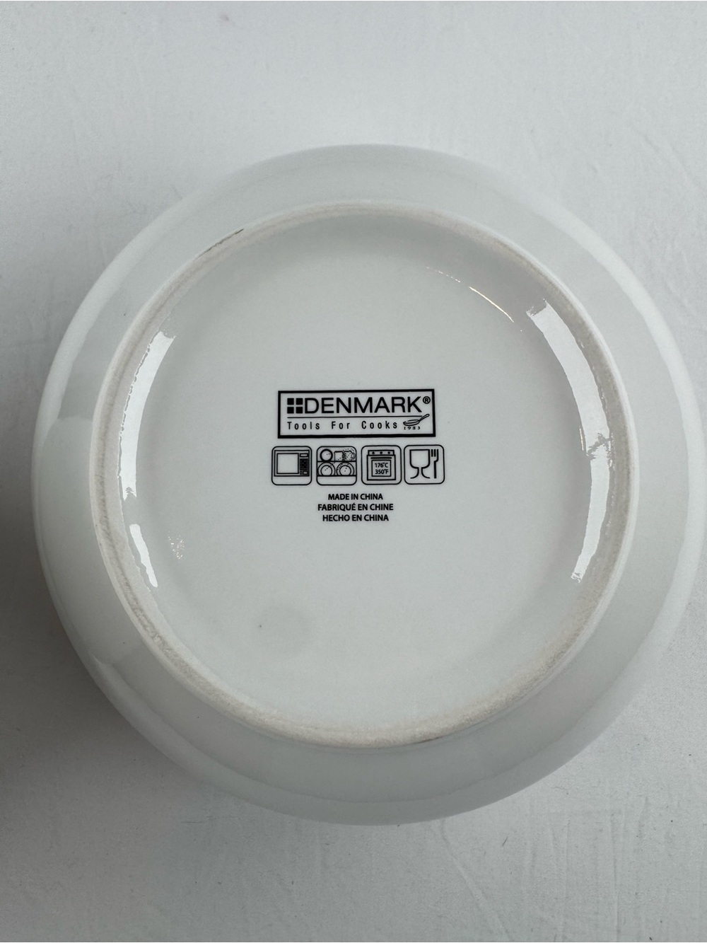 Denmark Tools for Cooks White Porcelain All Purpose 8" Bowls Set of 3 Incomplete - Picture 5 of 7